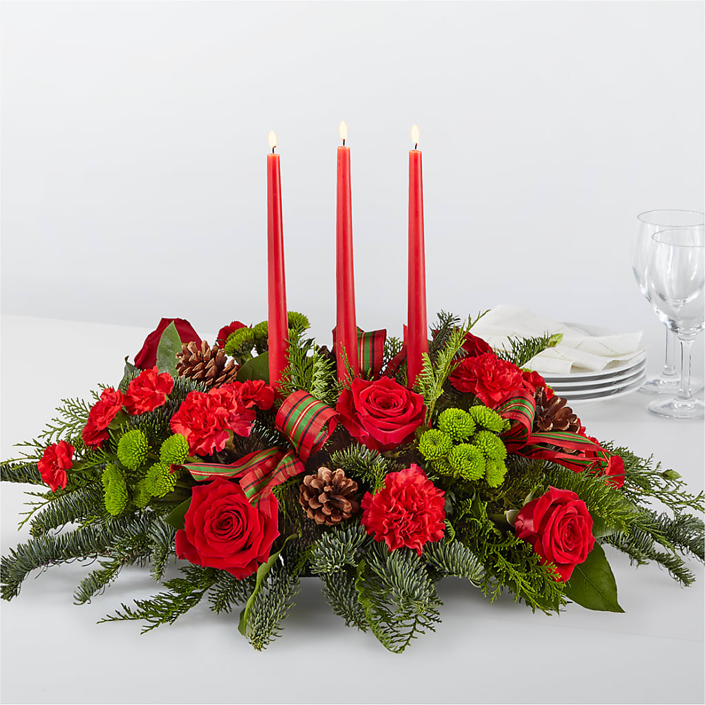 By the Candlelight Centerpiece – Elise Flowers, Tamarac FL