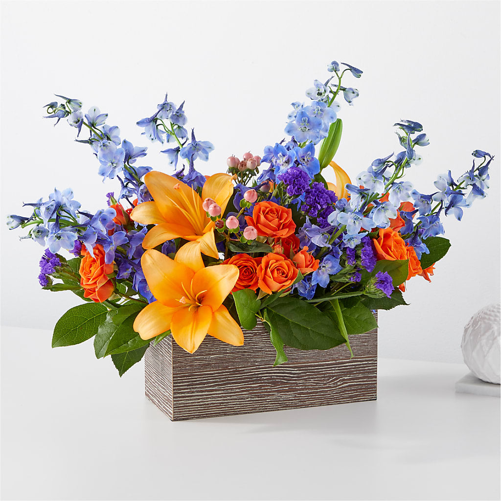 Radiant Citrus Box Bouquet – Elise Flowers, Tamarac FL