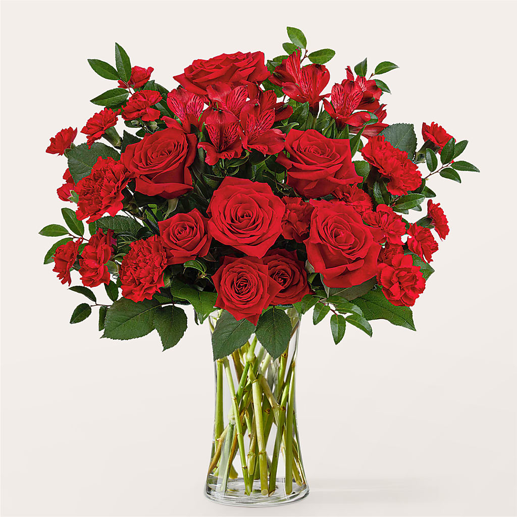 Brilliant Ruby Bouquet – Elise Flowers, Tamarac FL
