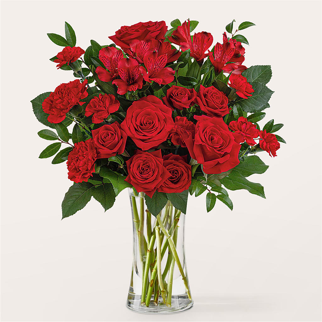 Brilliant Ruby Bouquet – Elise Flowers, Tamarac FL