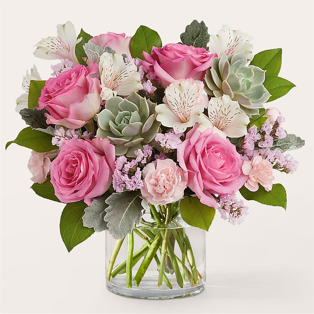 Dusty Rose Bouquet – Elise Flowers, Tamarac FL