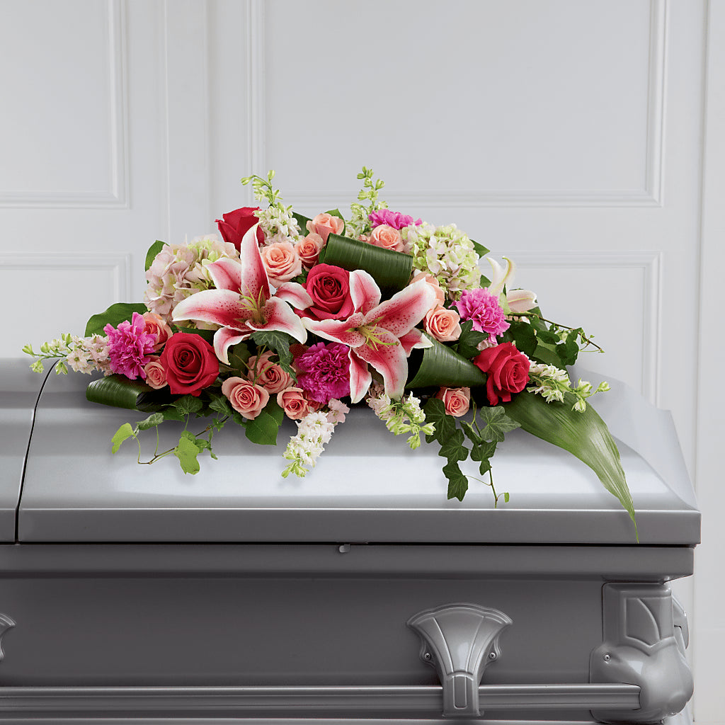 Splendid Grace Casket Spray – Elise Flowers, Tamarac FL