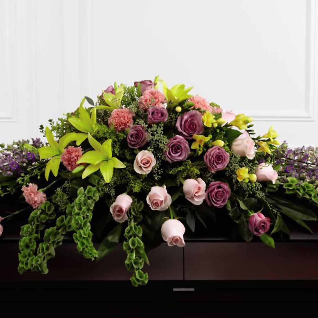 Forever Beloved Casket Spray – Elise Flowers, Tamarac FL