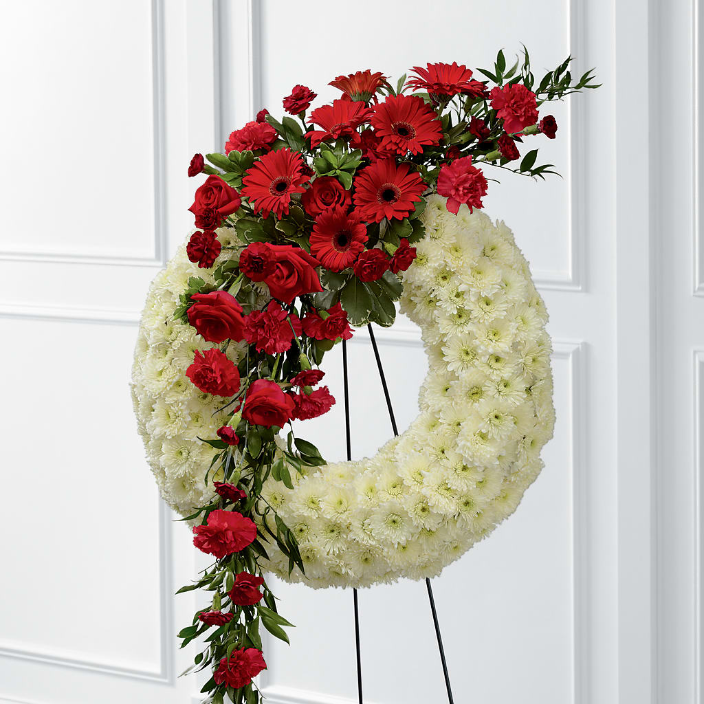 Graceful Tribute Wreath – Elise Flowers, Tamarac FL