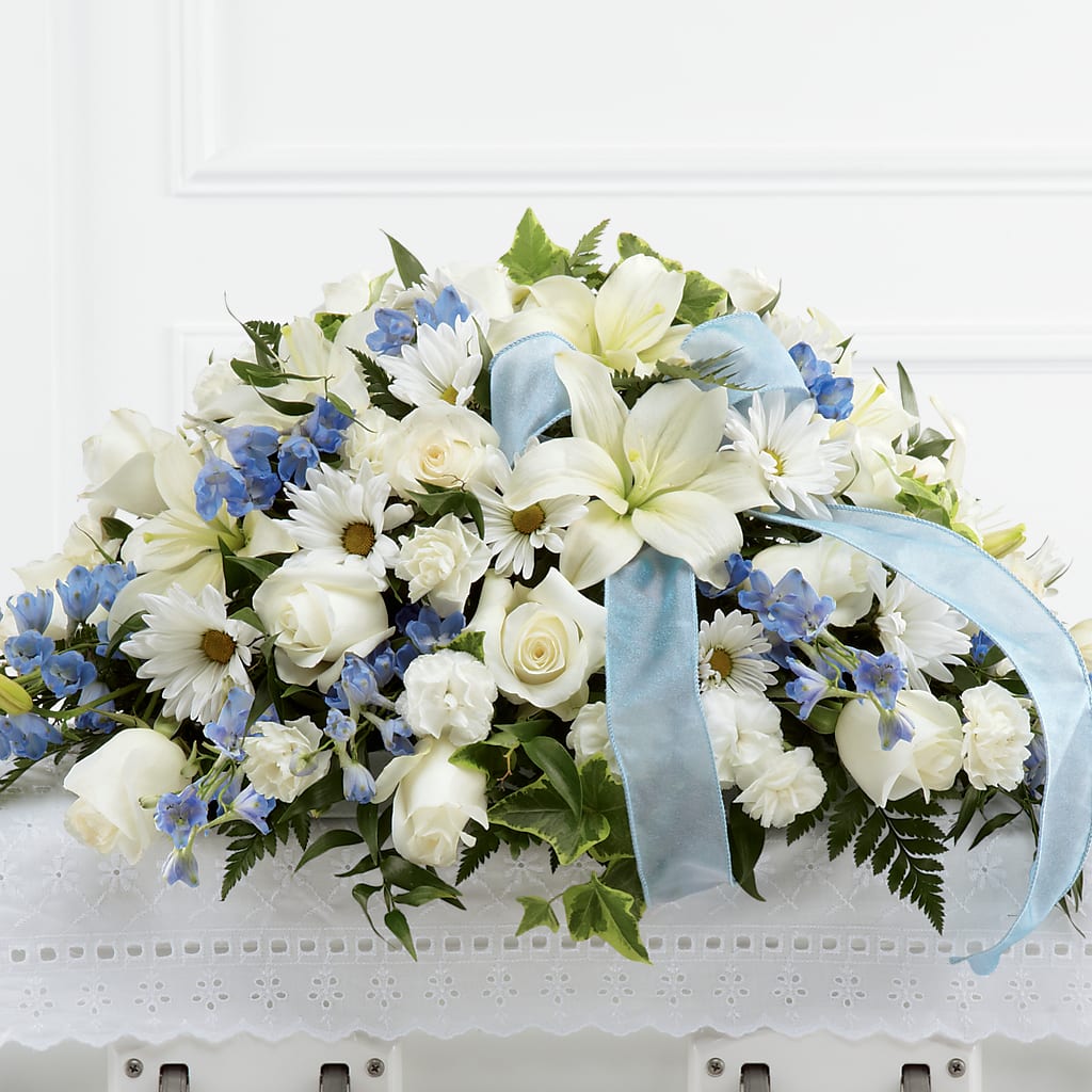 Tender Treasure Casket Spray – Elise Flowers, Tamarac FL