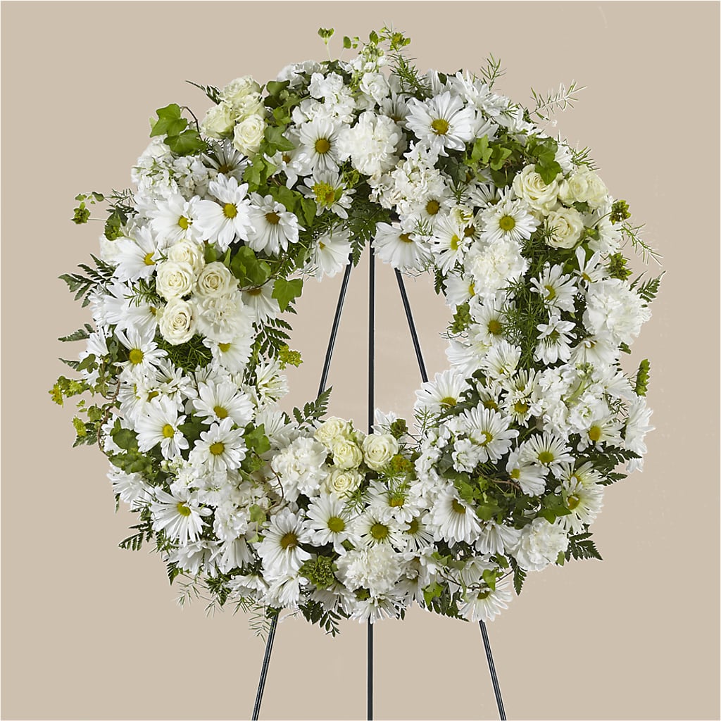 Faithful Wishes Wreath – Elise Flowers, Tamarac FL