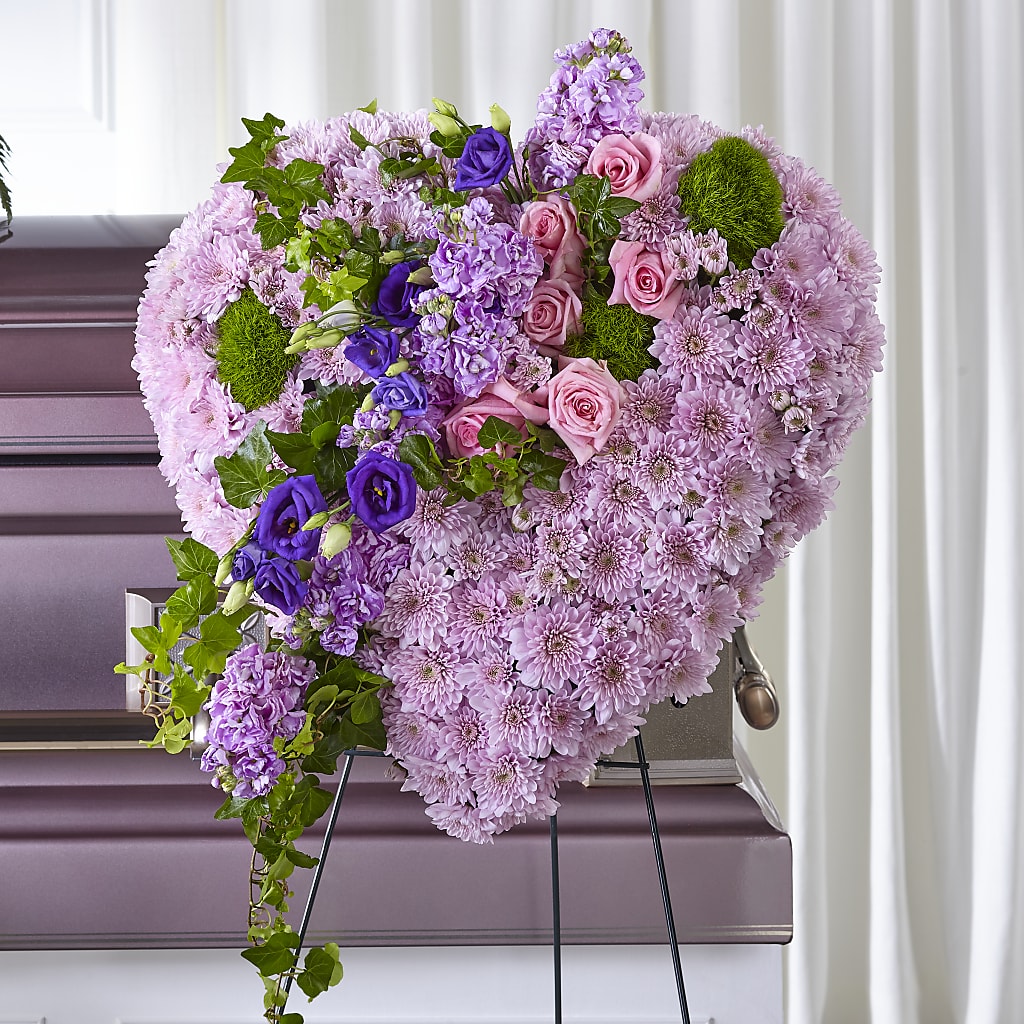 Treasured Love Standing Heart – Elise Flowers, Tamarac FL
