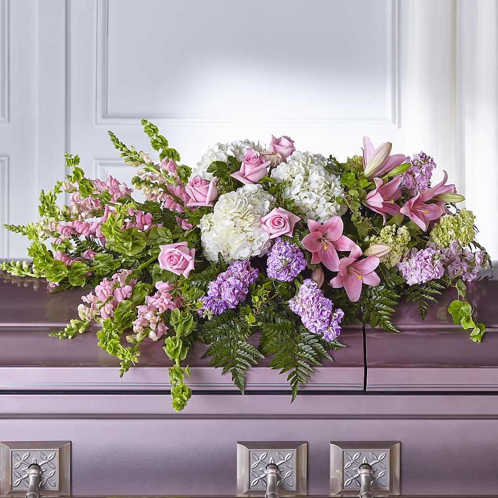 Life's Gratitude Casket Spray – Elise Flowers, Tamarac FL