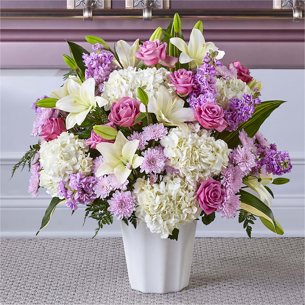 Heaven Sent Floor Basket – Elise Flowers, Tamarac FL