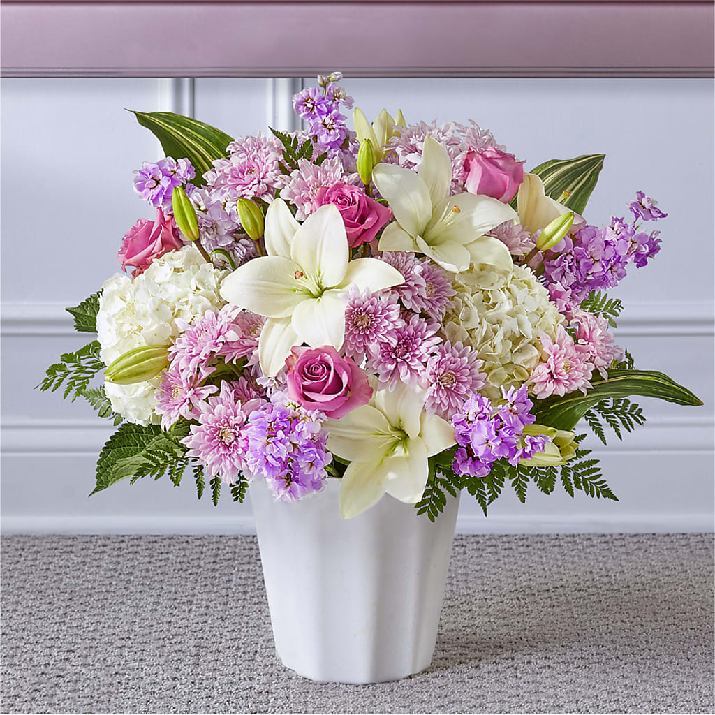 Heaven Sent Floor Basket – Elise Flowers, Tamarac FL