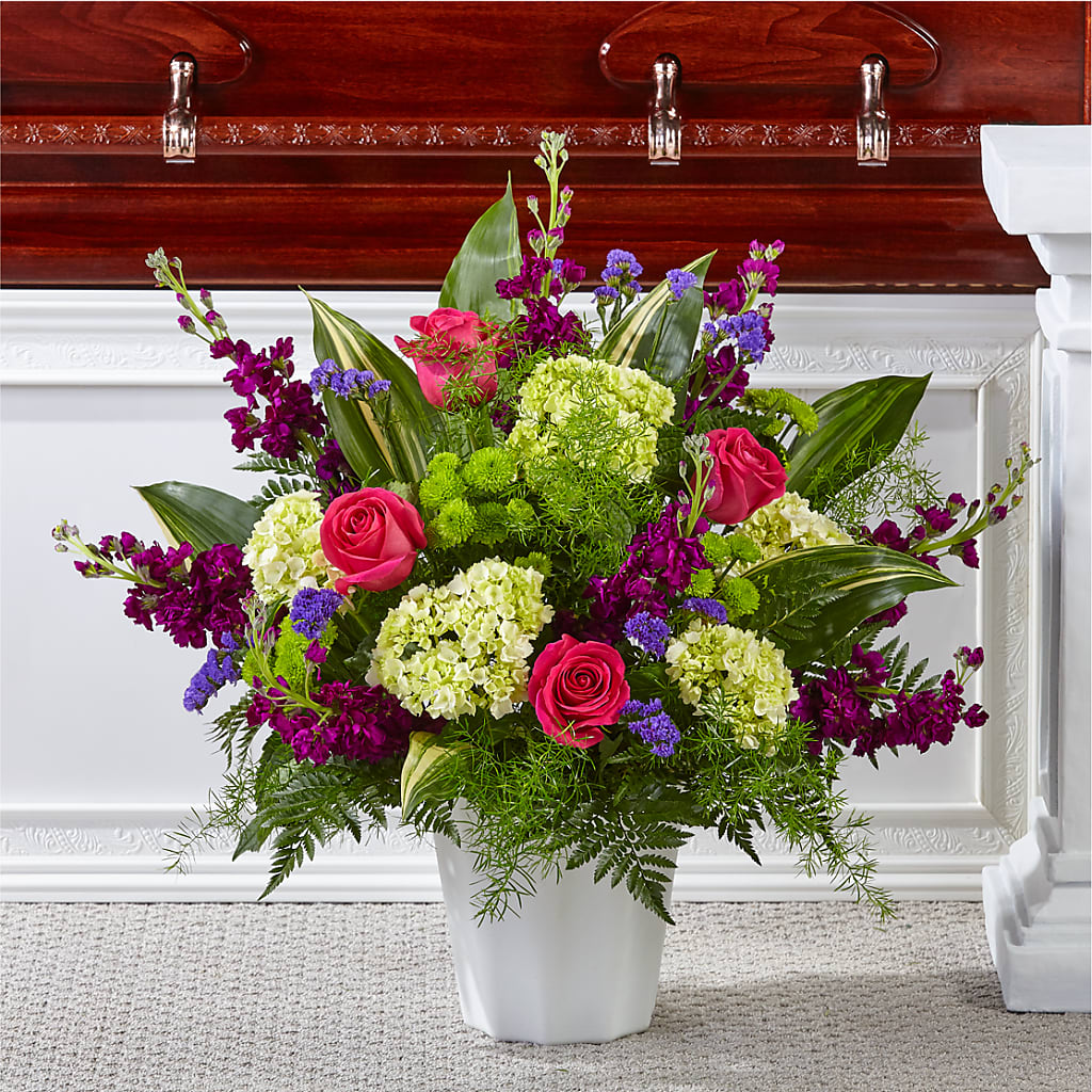Beautiful Horizons Floor Basket – Elise Flowers, Tamarac FL