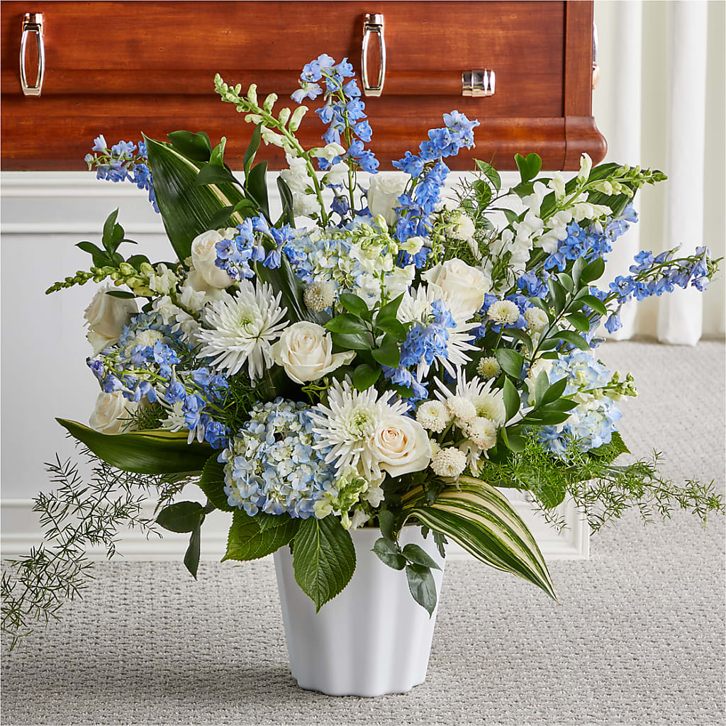Everlasting Memories Floor Basket – Elise Flowers, Tamarac FL