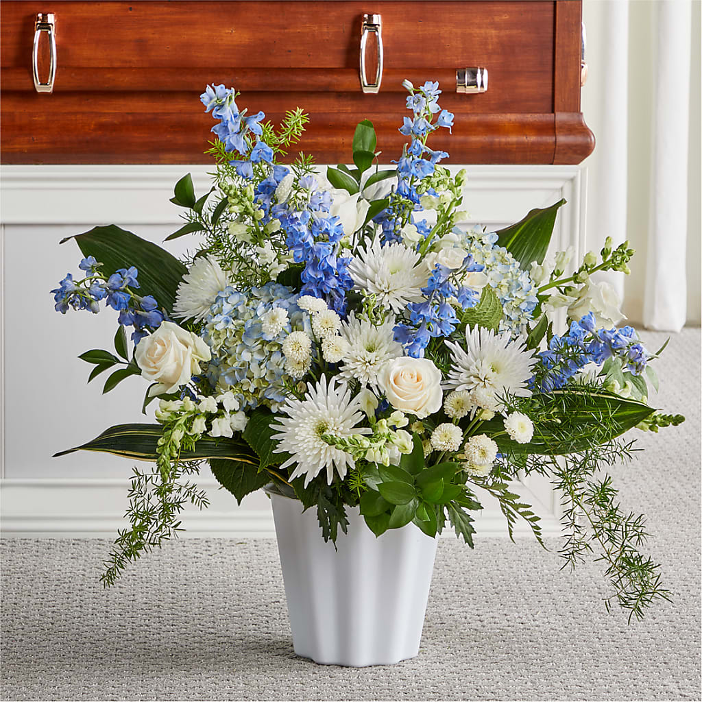 Everlasting Memories Floor Basket – Elise Flowers, Tamarac FL