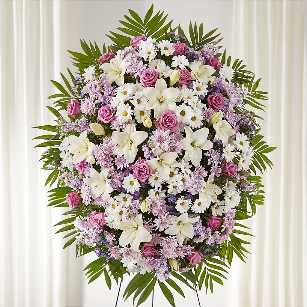 Surrounded by Love Standing Spray – Elise Flowers, Tamarac FL