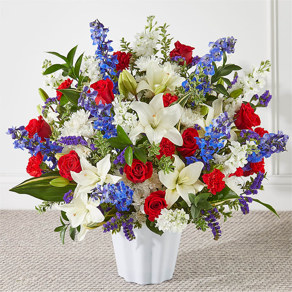 Consoled Floor Basket – Elise Flowers, Tamarac FL