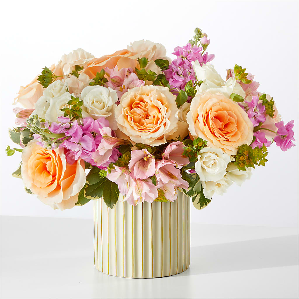 Paradise Bouquet with Ivory Vase – Elise Flowers, Tamarac FL