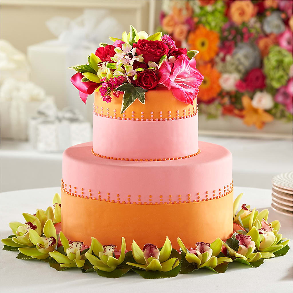 Sweet Citrus Cake Decor – Elise Flowers, Tamarac FL