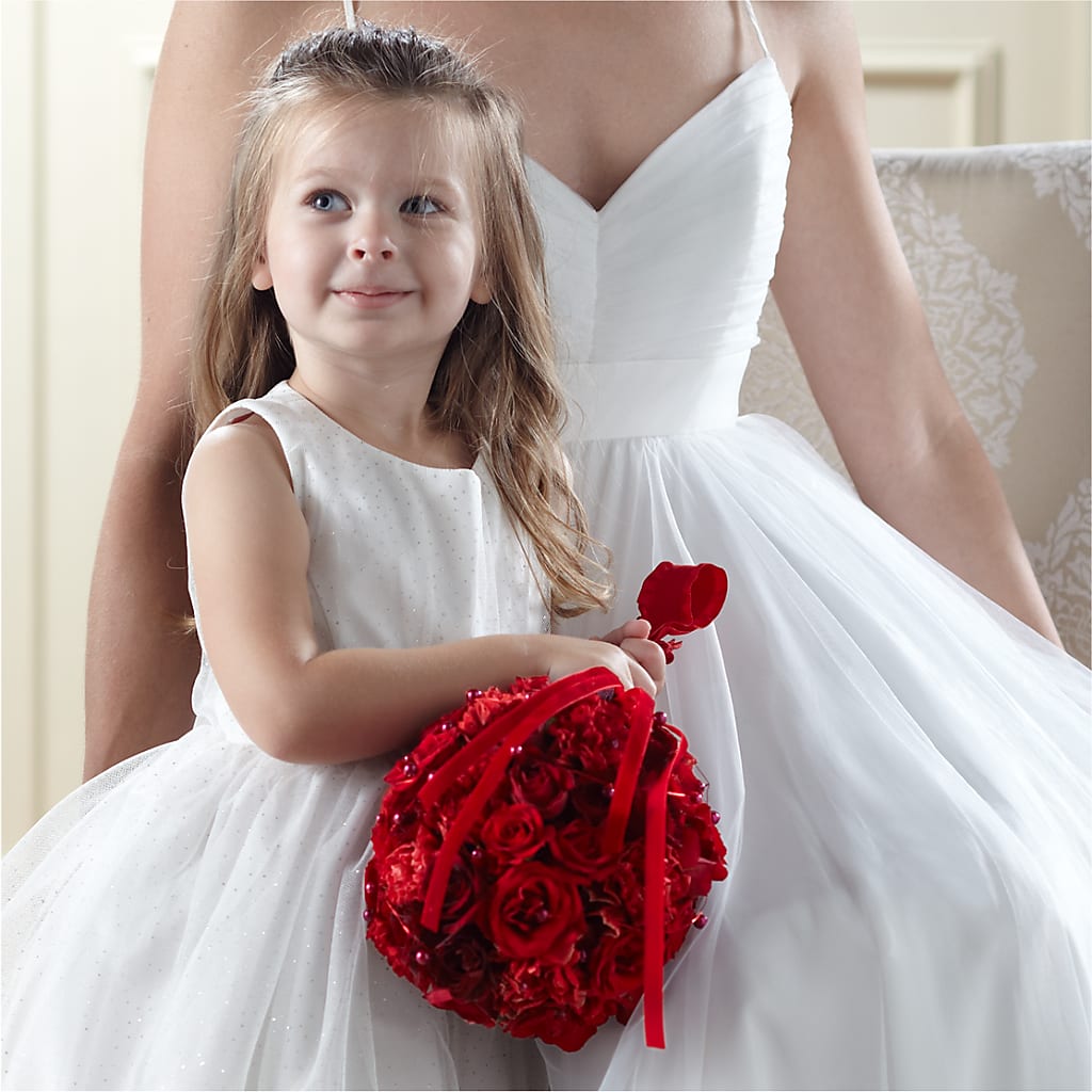 Pure at Heart Flower Girl Arrangement – Elise Flowers, Tamarac FL