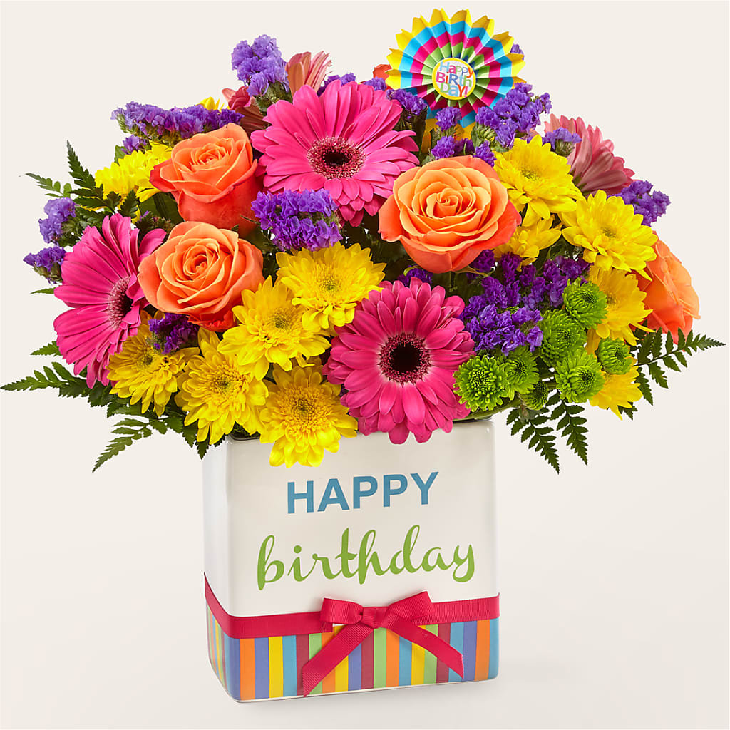 Birthday Brights Bouquet –  Elise Flowers, Tamarac FL