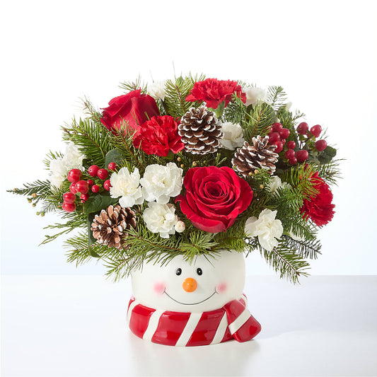 Jolly Snowman Bouquet –  Elise Flowers, Tamarac FL