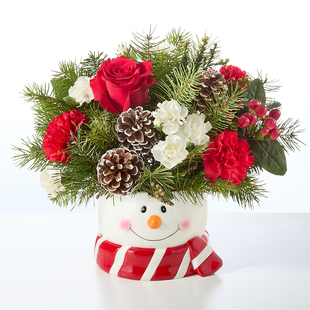 Jolly Snowman Bouquet –  Elise Flowers, Tamarac FL