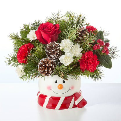 Jolly Snowman Bouquet –  Elise Flowers, Tamarac FL
