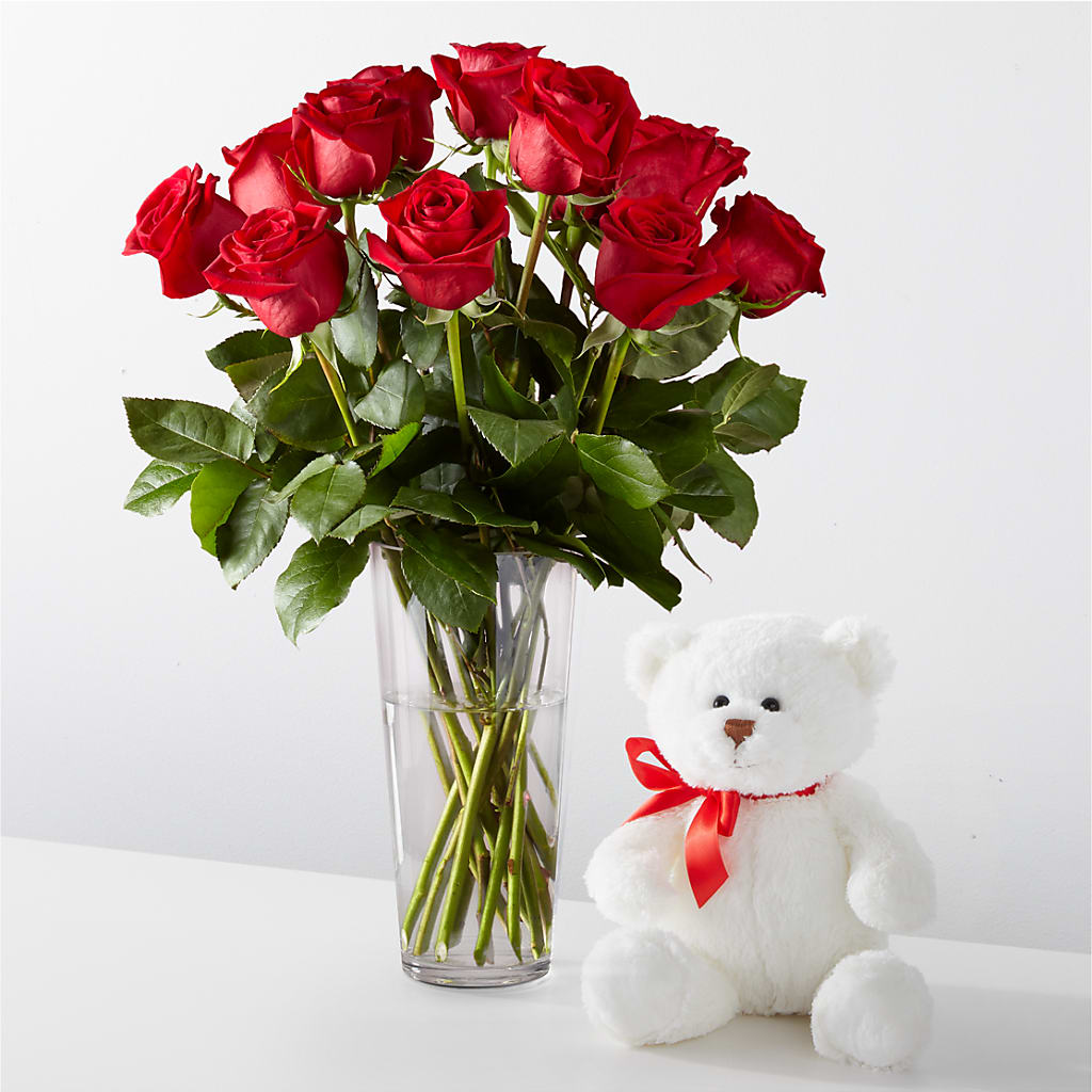 Romantic Long Stem Red Rose Bouquet Bundles –  Elise Flowers, Tamarac FL