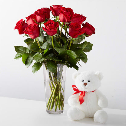 Romantic Long Stem Red Rose Bouquet Bundles –  Elise Flowers, Tamarac FL