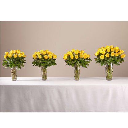 Long Stem Yellow Rose Bouquet –  Elise Flowers, Tamarac FL