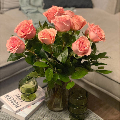 Long Stem Pink Rose Bouquet –  Elise Flowers, Tamarac FL