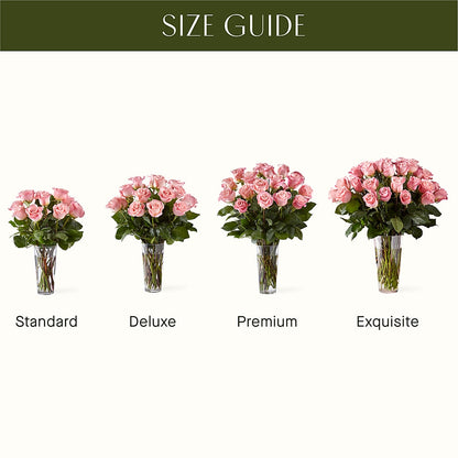 Long Stem Pink Rose Bouquet –  Elise Flowers, Tamarac FL