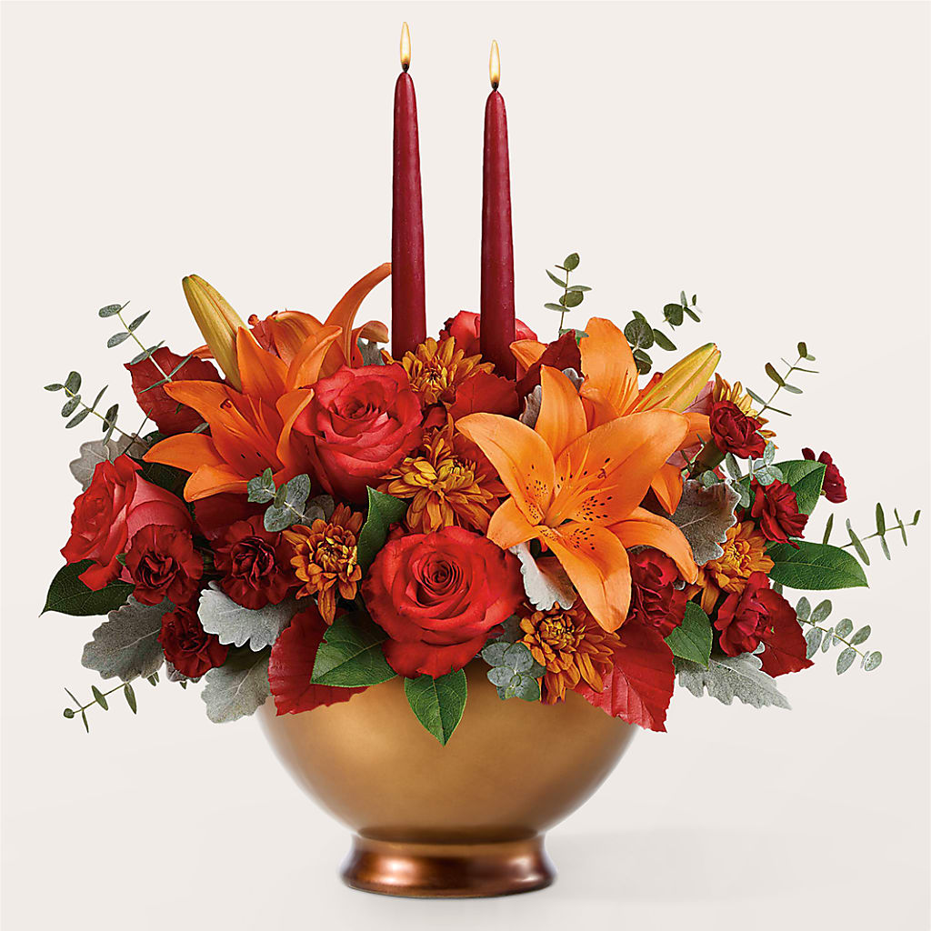 Fruits of Fall Centerpiece –  Elise Flowers, Tamarac FL