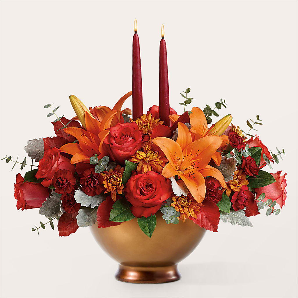 Fruits of Fall Centerpiece –  Elise Flowers, Tamarac FL