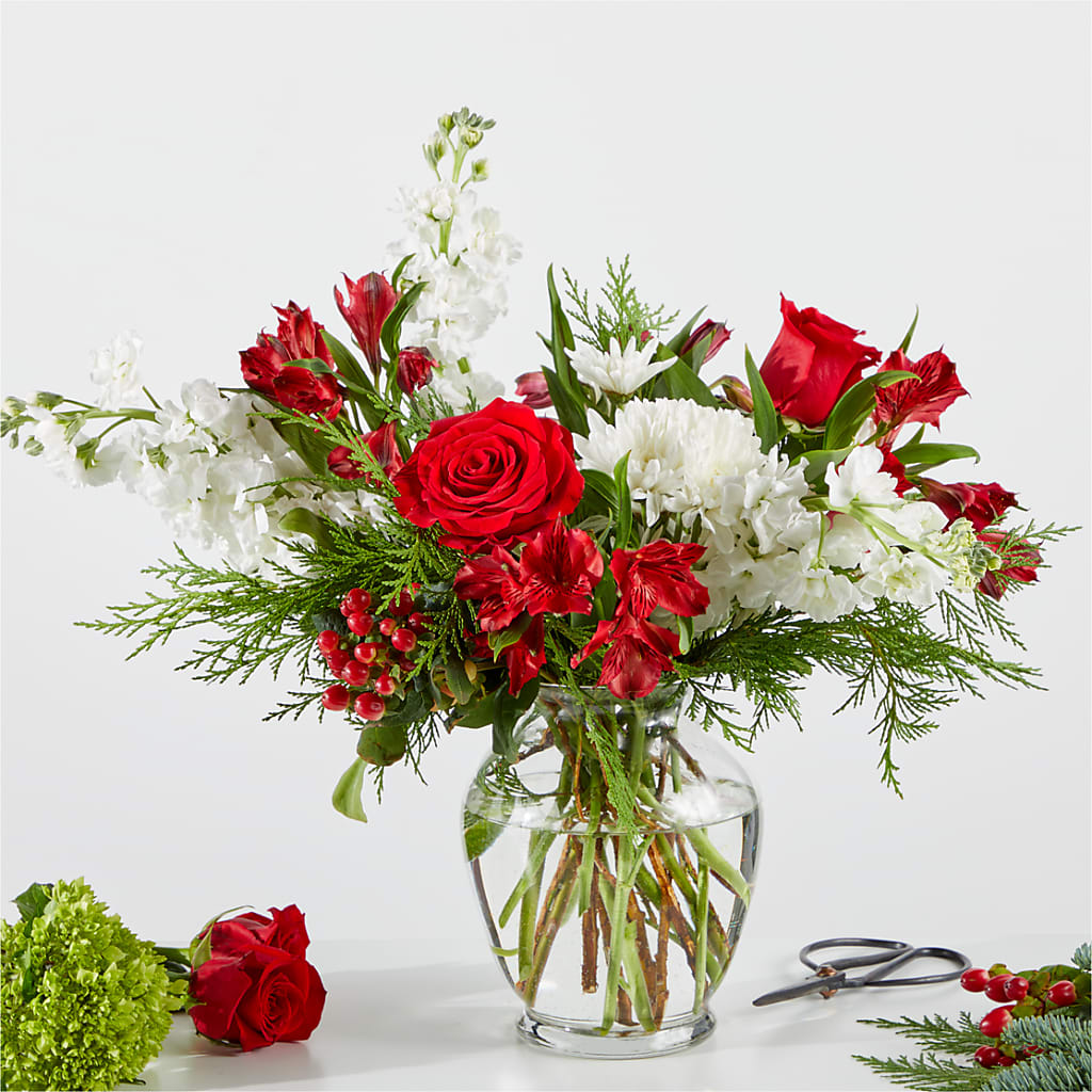Merry Moment Bouquet – A Florist Original –  Elise Flowers, Tamarac FL