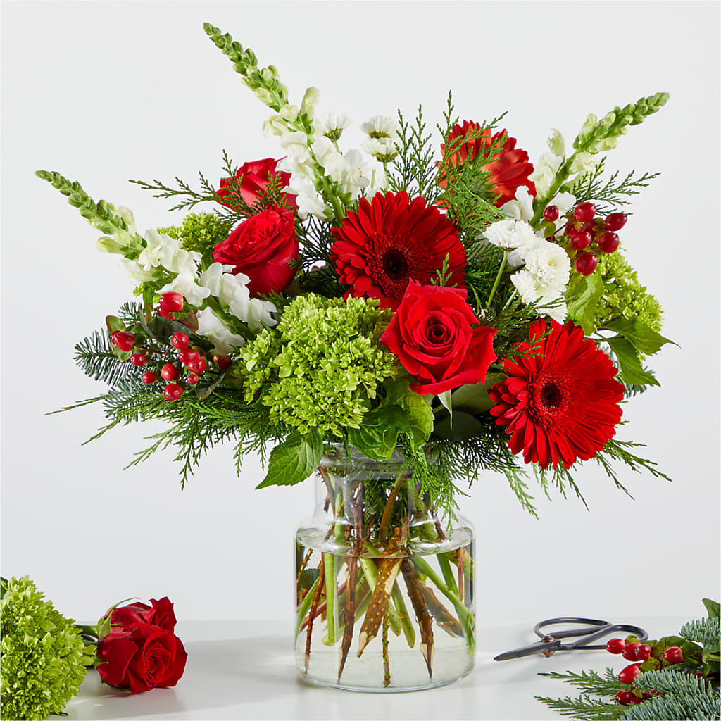 Merry Moment Bouquet – A Florist Original –  Elise Flowers, Tamarac FL
