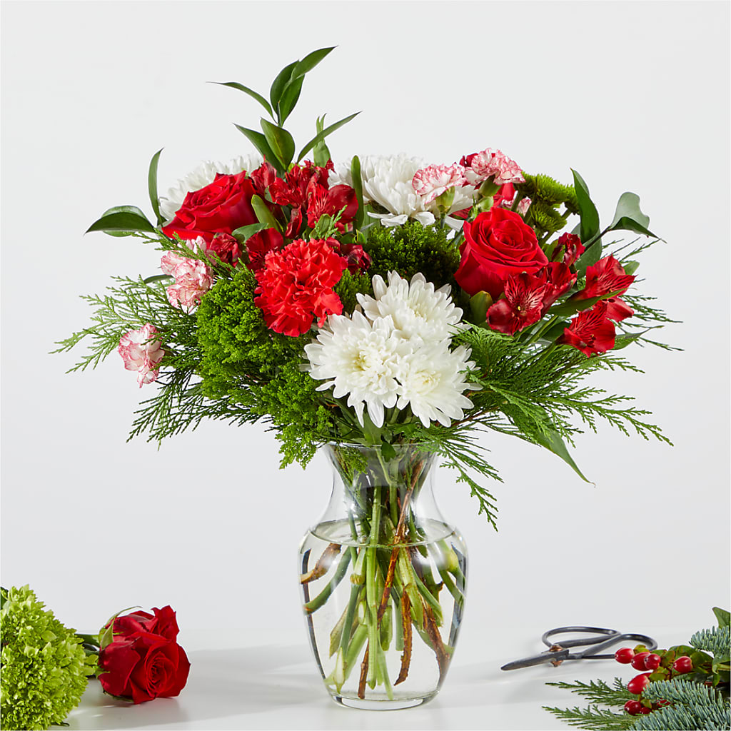 Merry Moment Bouquet – A Florist Original –  Elise Flowers, Tamarac FL