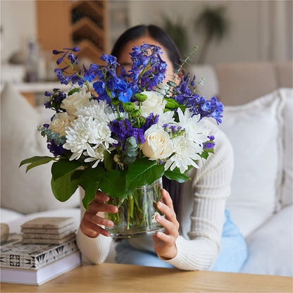 Cerulean Waves Bouquet –  Elise Flowers, Tamarac FL
