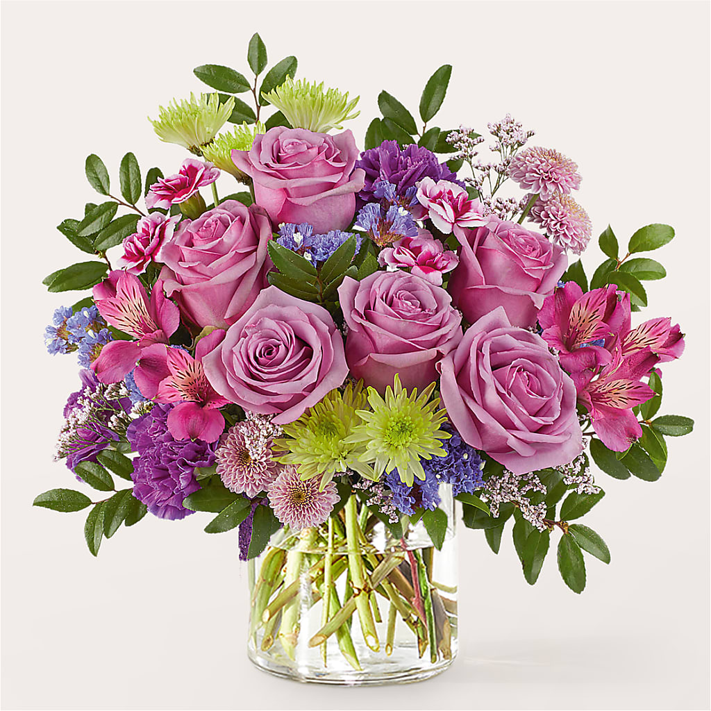 Glass Half Full Bouquet –  Elise Flowers, Tamarac FL