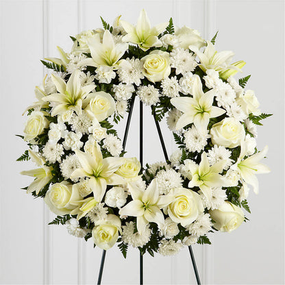 Treasured Tribute Wreath –  Elise Flowers, Tamarac FL