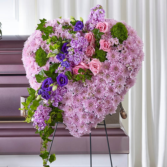 Treasured Love Standing Heart –  Elise Flowers, Tamarac FL