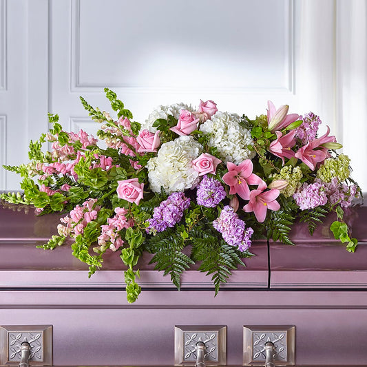 Life's Gratitude Casket Spray –  Elise Flowers, Tamarac FL