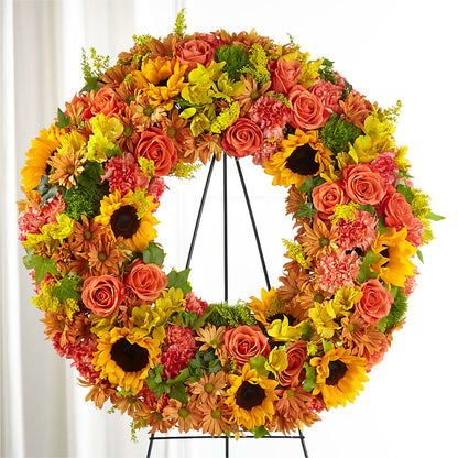 Autumnal Memories Wreath (Standard) –  Elise Flowers, Tamarac FL