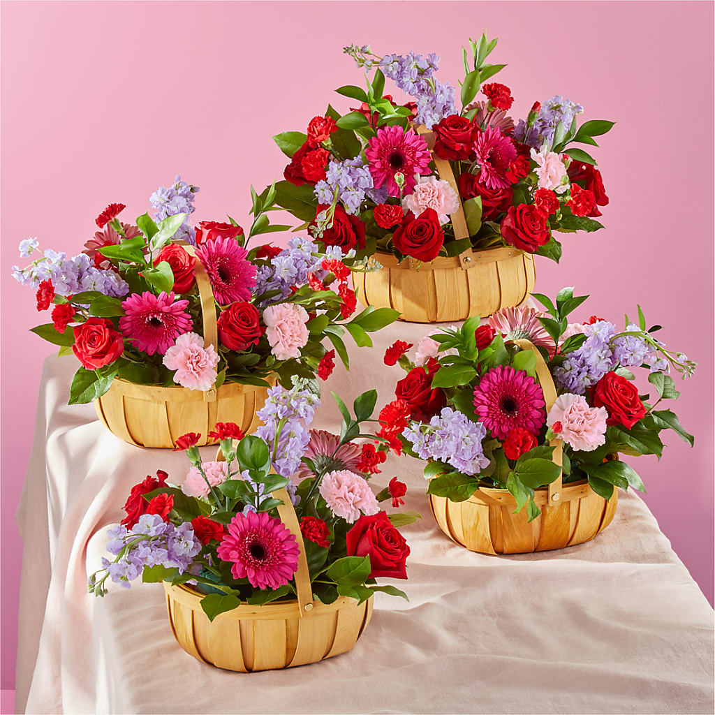 Pink Picnic Basket –  Elise Flowers, Tamarac FL