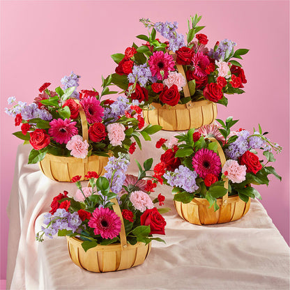 Pink Picnic Basket –  Elise Flowers, Tamarac FL