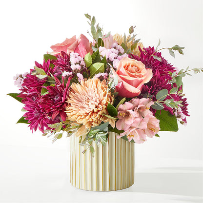 Berry Cobbler Bouquet with Ivory Vase –  Elise Flowers, Tamarac FL