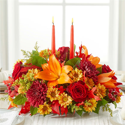Autumn's Embrace Centerpiece –  Elise Flowers, Tamarac FL