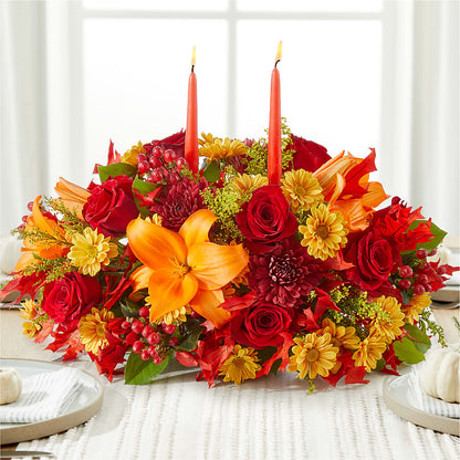Autumn's Embrace Centerpiece –  Elise Flowers, Tamarac FL