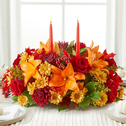 Autumn's Embrace Centerpiece –  Elise Flowers, Tamarac FL