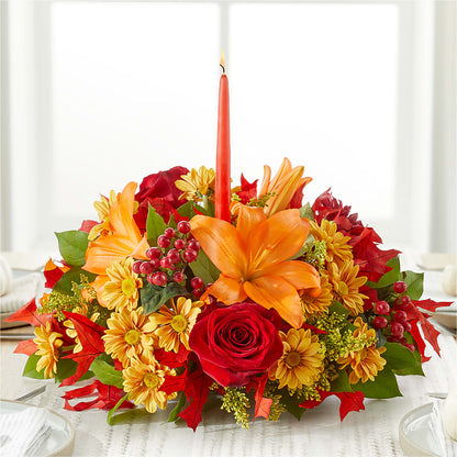 Autumn's Embrace Centerpiece –  Elise Flowers, Tamarac FL