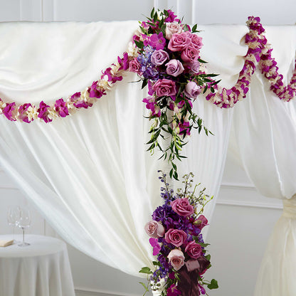 Color & Light Chuppah Decor –  Elise Flowers, Tamarac FL